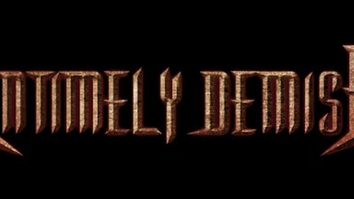 Demise перевод. Untimely Demise. Untimely Demise Black Widow. Untimely Demise 2010 - City of Steel. Untimely Demise Band.