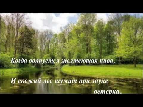 Когда волнуется желтеющая нива и свежий лес шумит при звуке ветерка средства изобразительности
