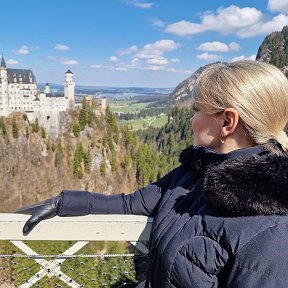 Фотография "Замок Нойшванштайн# Бавария# Альпы "