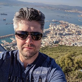 Фотография "November 24, 2017. On top of the Rock of Gibraltar, a view of the city."