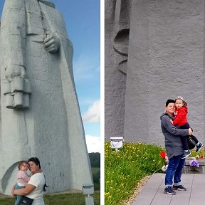 Фотография "Разница в 4 года, с Елизаветой и с Иваном! Мемориал 28 Воинов-Панфиловцев. "