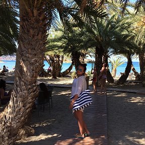 Фотография "Греция. VAI. Пальмовый пляж где снимали рекламу баунти 🚙🌴🍫🌵🏖"