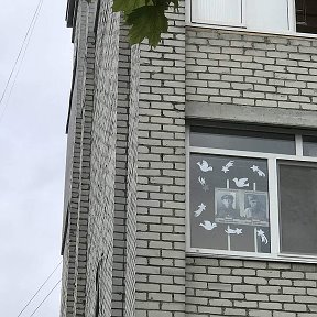 Фотография "Таким было окно моей квартиры 9 Мая 2020 года. Мои деды НАВСЕГДА в "Бессмертном полку" !!"