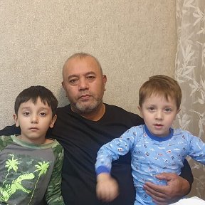 Фотография "Я с внуками Эмин и Юсуф"