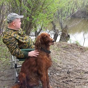 Фотография "Сидим с другом Рэдом.Рэд мы вместе навсегда."