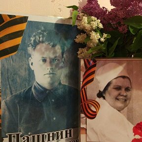 Фотография "Дедушка и бабушка. Он-связист, Ленинградский фронт, она-старшая сестра военного госпиталя. Я помню, я горжусь!"