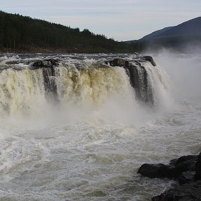 Фотография "Большой Курейский водопад (Плато Путорана)"