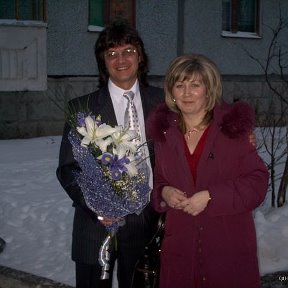 Фотография "2006 год(с женой Светланой - в девичестве Окулова), на свадьбе у дочери "