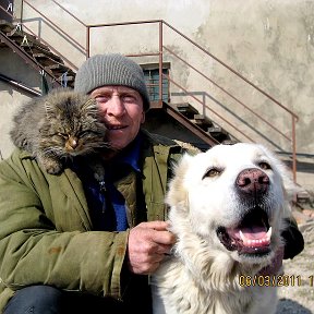 Фотография "айга онаже айгыр   барсик и я"