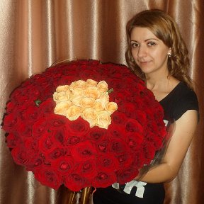 Фотография "101 роза от любимого мужа!!!"
