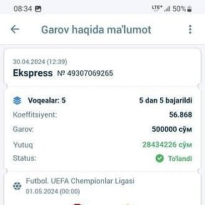 Фотография от 1xbet eng Iwoncli stavkalar