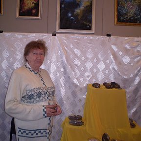 Фотография "Мариинская художница Алифтина Попова. Выставка проходила в Верх-Чебулинском краеведческом музее."