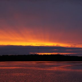 Фотография "закат на Беломоро-Балтийском канале"