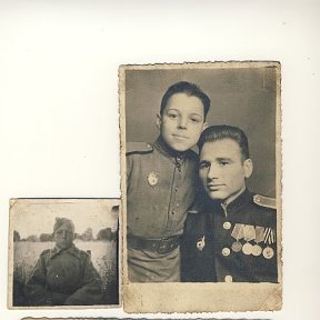 Фотография "Лавров Петр Дмитриевич.Сын полка(1931-2003)со своим командиром"