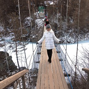 Фотография "Висячий мостик ведет нас на остров "Патмос""