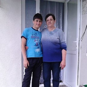 Фотография "Я с внуком Юлианом у себя дома"
