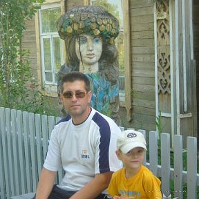 Фотография "Это я и мой младший сын в парке победы."