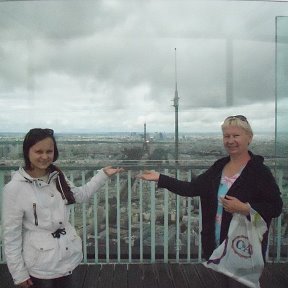 Фотография "На башне Монпарнас, вид на Париж и Эйфелеву башню"