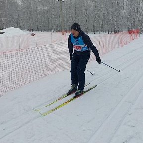 Фотография "3 февраля 2024. Я на соревнованиях фирмы Мечел по лыжным гонкам."
