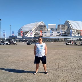 Фотография "Адлер, Олимпийский стадион Фишт, здесь 7 июля 2018г. сборная России билась со сборной Хорватии, я находился здесь и смотрел этот матч."