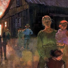 Фотография "Американский художник иллюстратор Bernie Fuchs. Изобразил женщину моего двойника живущего на другом континенте.Жизнь не перестает удивлять."