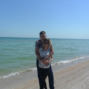 Фотография "Андрюшка и я. Море. Кирилловка."