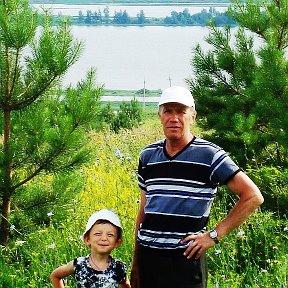 Фотография "Мы с внуком на природе! Самая южная точка Удмуртии - Зуевы Ключи ,самые рыбацкие места"