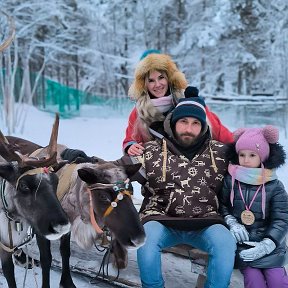 Фотография "Зимняя сказка в Саамской деревне ✨🦌"