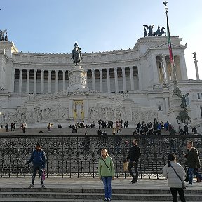 Фотография "Дворец Витториано на площади Венеции. Рим."