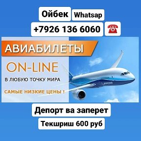 Фотография от Ойбек AVIA BILET