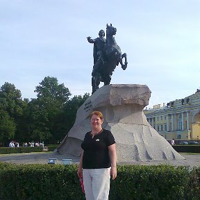 Фотография "Я в Санкт-Петербурге около Медного Всадника."