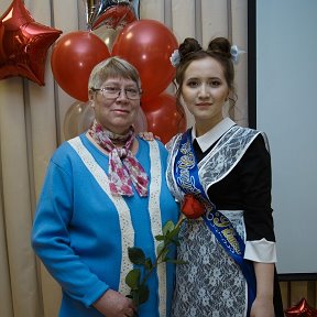 Фотография "На выпускном с внучкой"