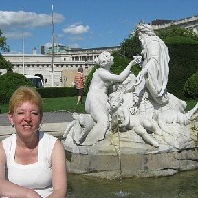 Фотография "Вена. Фонтан на Площади музеев"