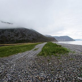 Фотография "Озеро Солёное и  Охотское море ( Амахтонский залив ).     5 июня 2019 г."