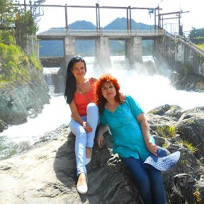 Фотография "Замечательные мгновения  -  вместе с самым родным человечком !  Чемальская ГЭС"