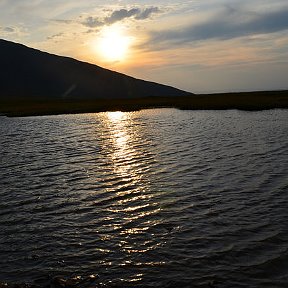 Фотография "озеро на закате"