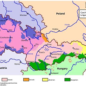 Фотография "Вот она истинная карта Чехо - Словакии! Да и Украина пусть вернет Закарпатье Словакии!"