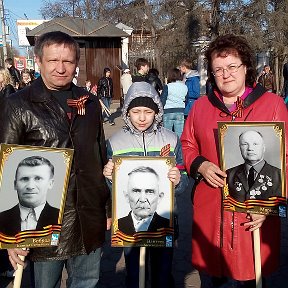 Фотография "Мы с племянником в акции Иркутян Бессмертный полк!!!"