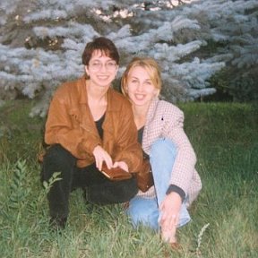 Фотография "Я с Галой 20 лет назад"