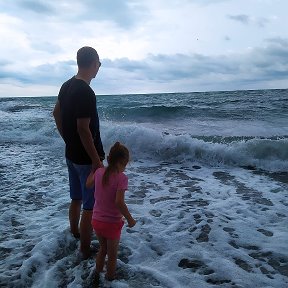 Фотография "Я и доченька на море 13.07.2020"