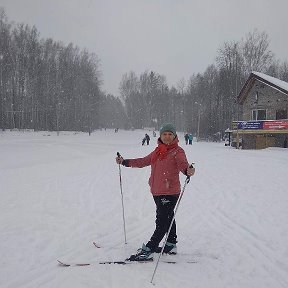 Фотография "Наконец-то выбралась на лыжах."