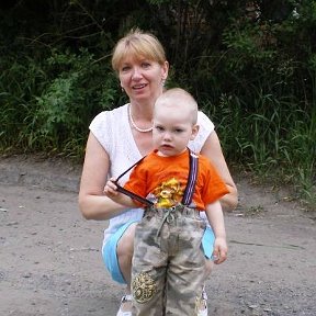 Фотография "Я с внуком, лето 2008 г."