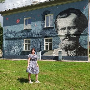 Фотография "Дисна. Мурал Язэпу Дроздовичу."