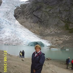 Фотография "Норвегия, ледник и я"