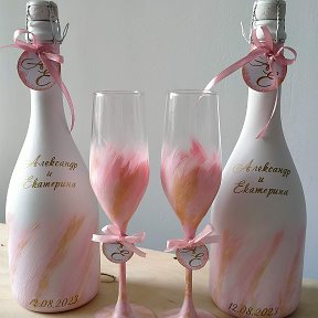 Фотография "Свадебное шампанское на заказ."
