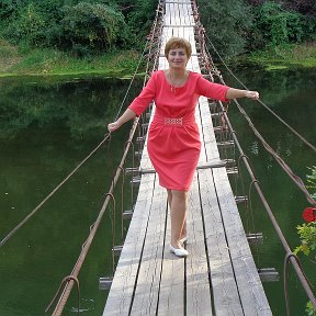 Фотография "Подвесной мост в с.Хотылёво"