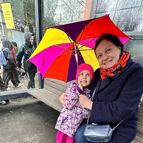 Фотография "И даже самый серый и хмурый день превращается в праздничную РАДУГУ!))"