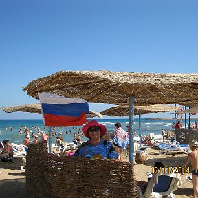 Фотография "Красное море. Кто-то каждое утро вывешивал Российский флаг. Молодцы!!!. Грел душу."