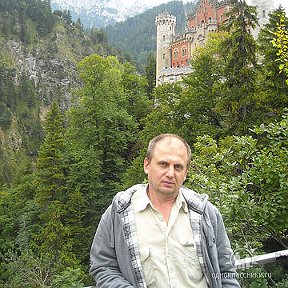 Фотография "Август 2010г.Южная Бавария вид на замок Нойвайнштайн."
