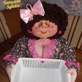 Фотография "#Каркасная #кукла #конфетница #настольная. Полный рост 39 см.."